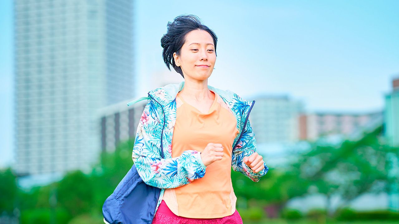 1）運動をする